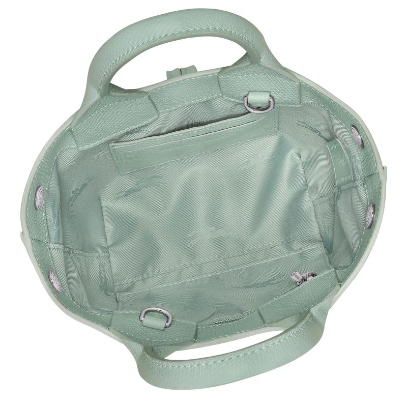 Torebki Małe Damskie Longchamp Le Roseau XS Handbag Leather Celadon | PL9326KO