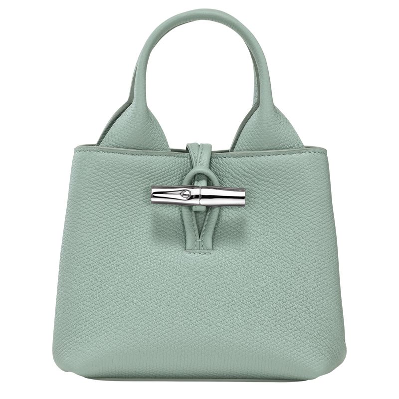 Torebki Małe Damskie Longchamp Le Roseau XS Handbag Leather Celadon | PL9326KO