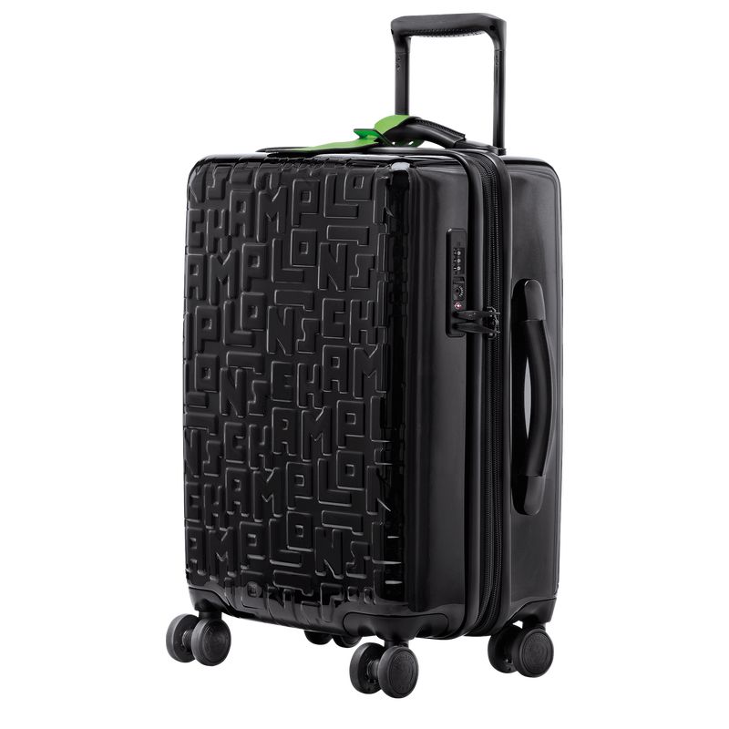 Walizki Damskie Longchamp LGP Travel M Polycarbonate Czarne | PL8255FD