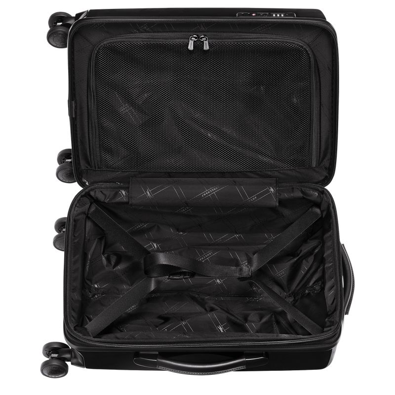 Walizki Damskie Longchamp LGP Travel M Polycarbonate Czarne | PL8255FD