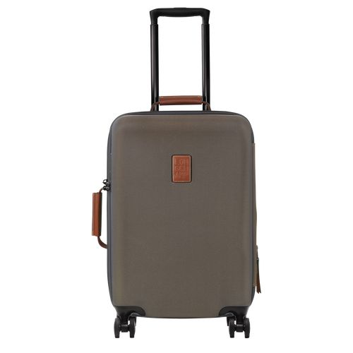 Walizki Męskie Longchamp Boxford S Recycled canvas Brązowe | PL7165SG