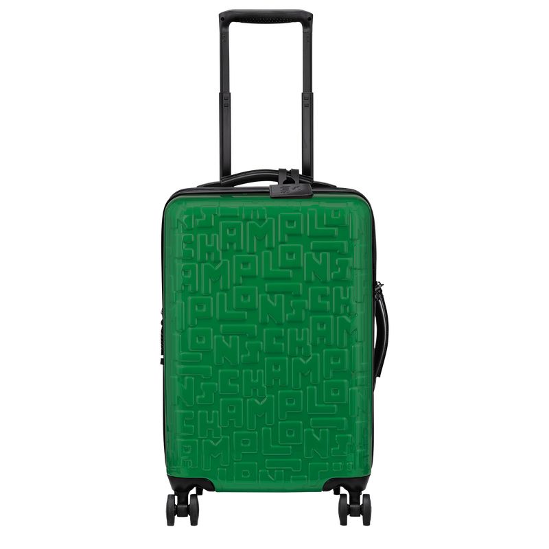 Walizki Męskie Longchamp LGP Travel M Polycarbonate Zielone | PL7168OK